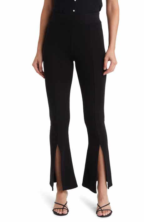 AG x EmRata Morrison High Waist Flare Rib Knit Pants