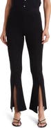 AG x EmRata Morrison High Waist Flare Rib Knit Pants