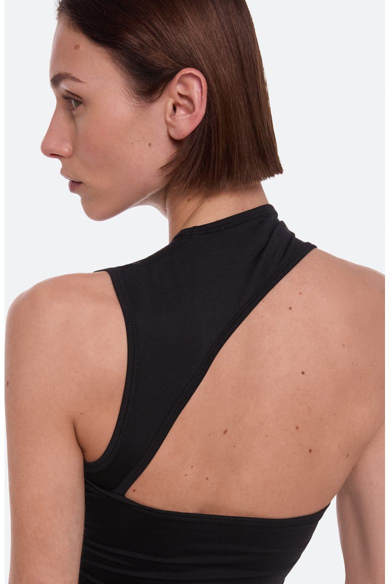 Asymmetrical Cutout Tank, Alternate, color, BLACK