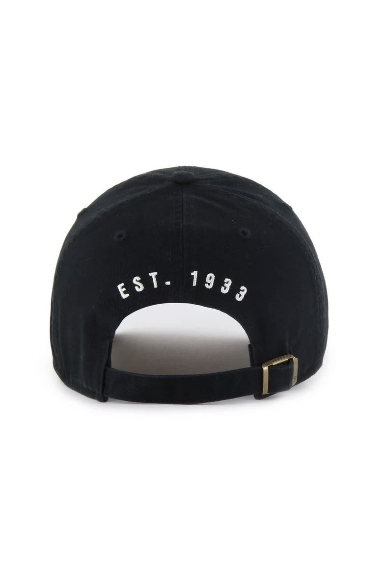 Men's '47  Black Pittsburgh Steelers Hard Hat Clean Up Adjustable Hat, Alternate, color, Black
