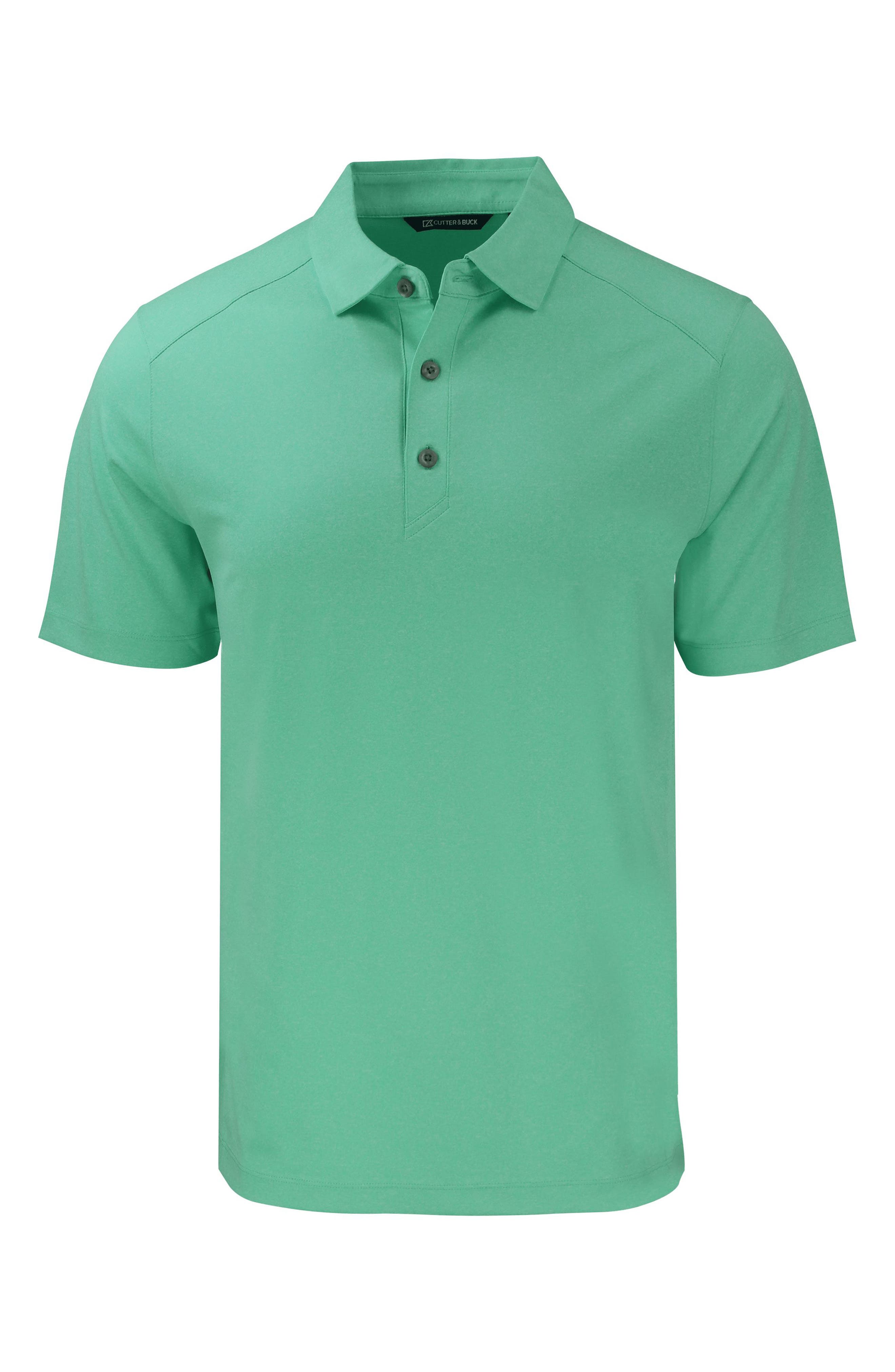 Cutter & Buck Forge Recycled Blend Polo in Fresh Mint Heather 
