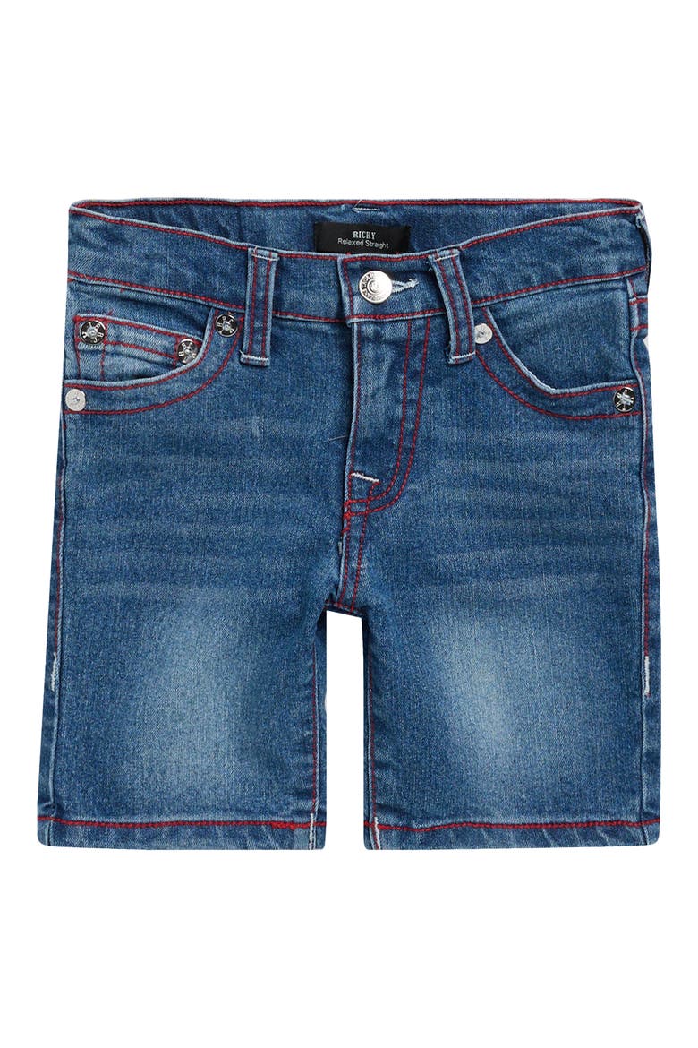 Kids' Whiskered Denim Shorts, Main, color, RIBLE