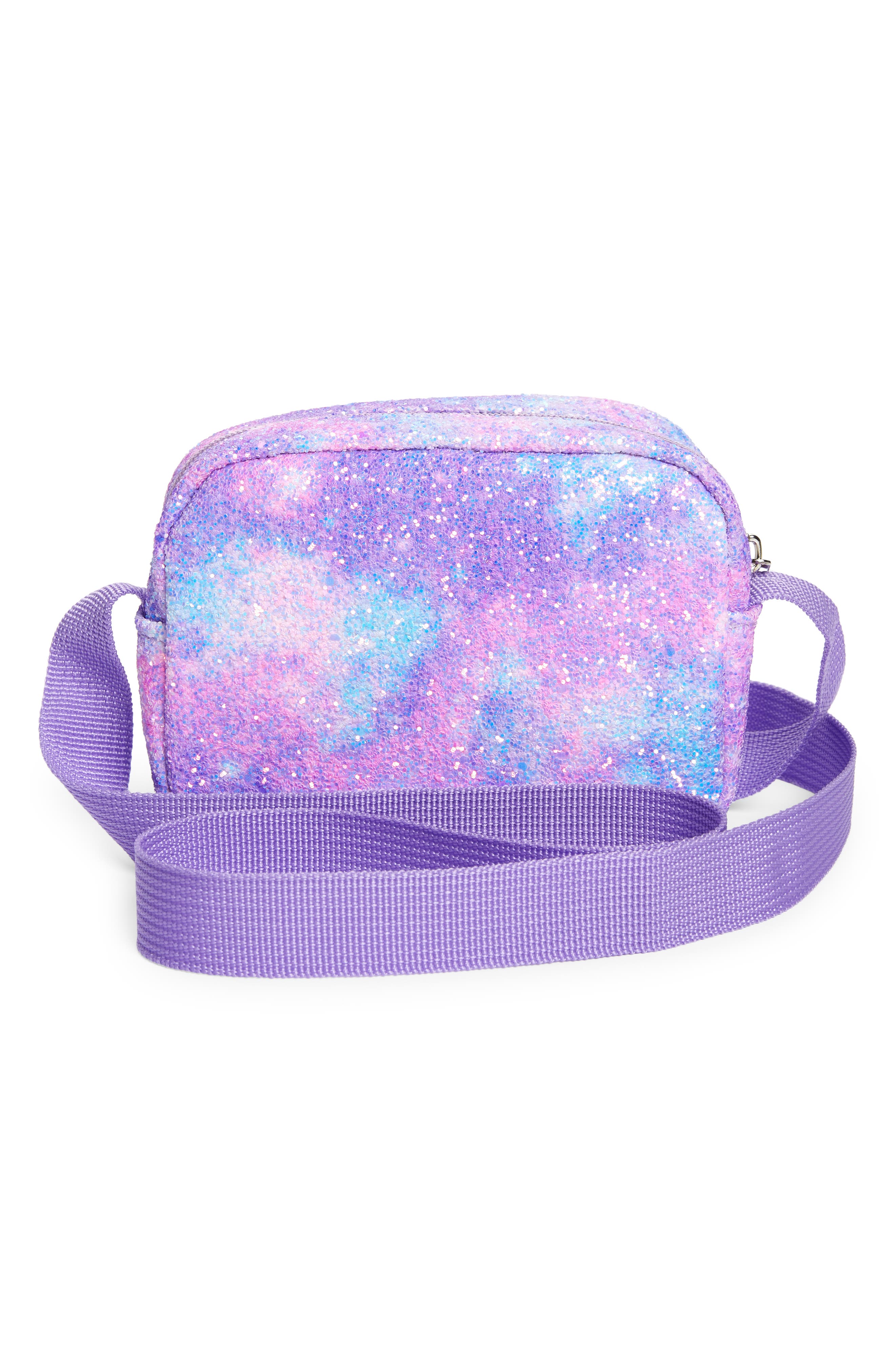 Capelli New York Kids' Glitter Crossbody Bag, Alternate, color, 