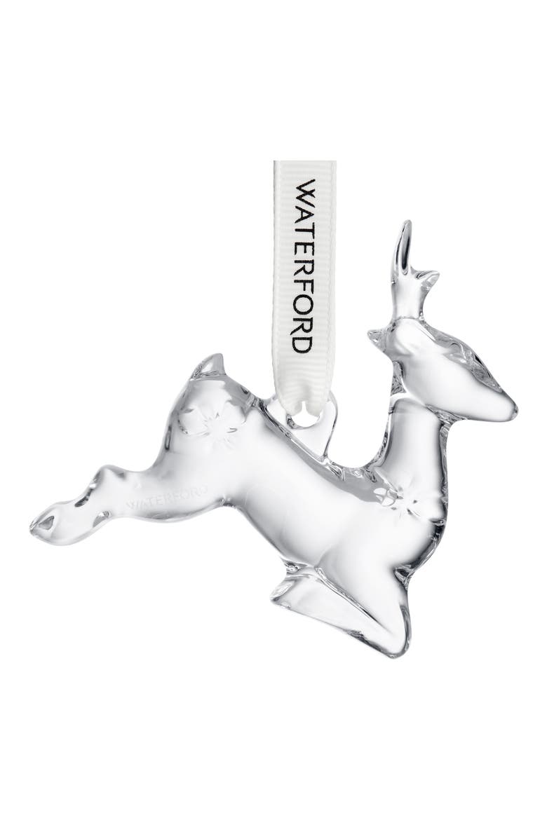 Mini Reindeer Crystal Ornament, Alternate, color, NO COLOR