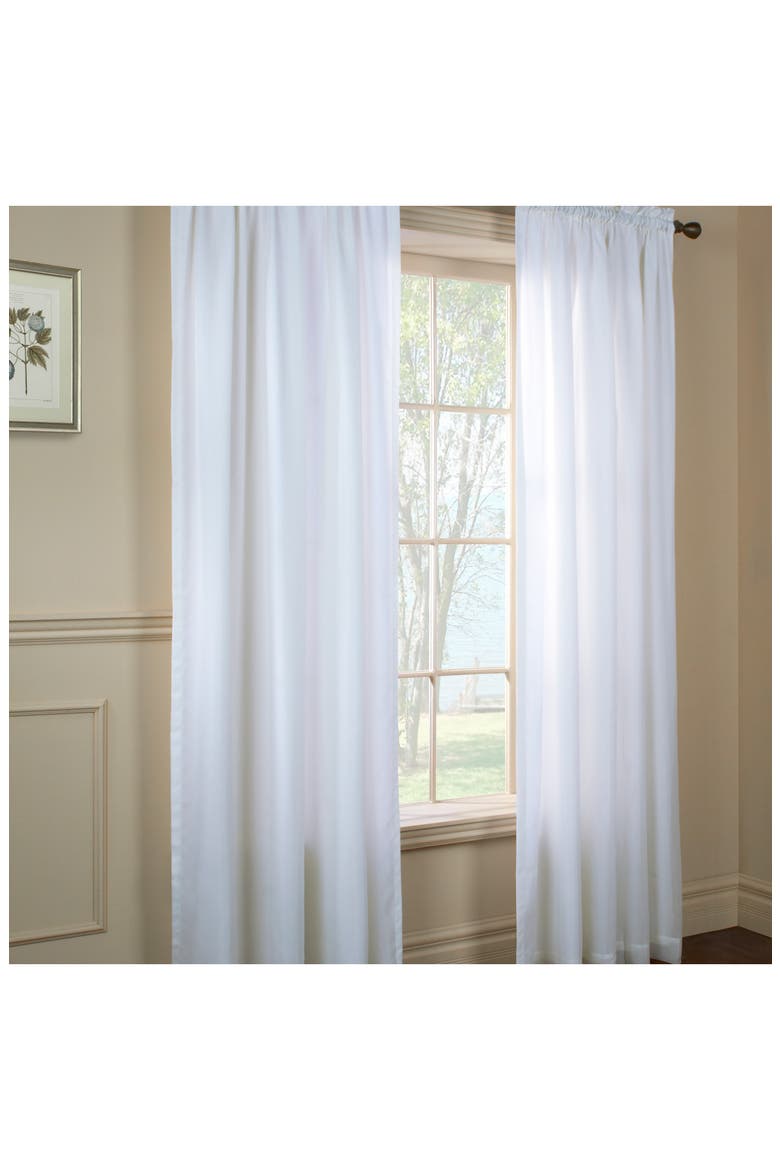 Single Curtain Panel, Main, color, WHITE