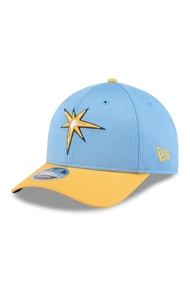 New Era Men's New Era  Light Blue/Gold Tampa Bay Rays 2025 Spring Training 9FORTY Adjustable Hat, Alternate, color, 