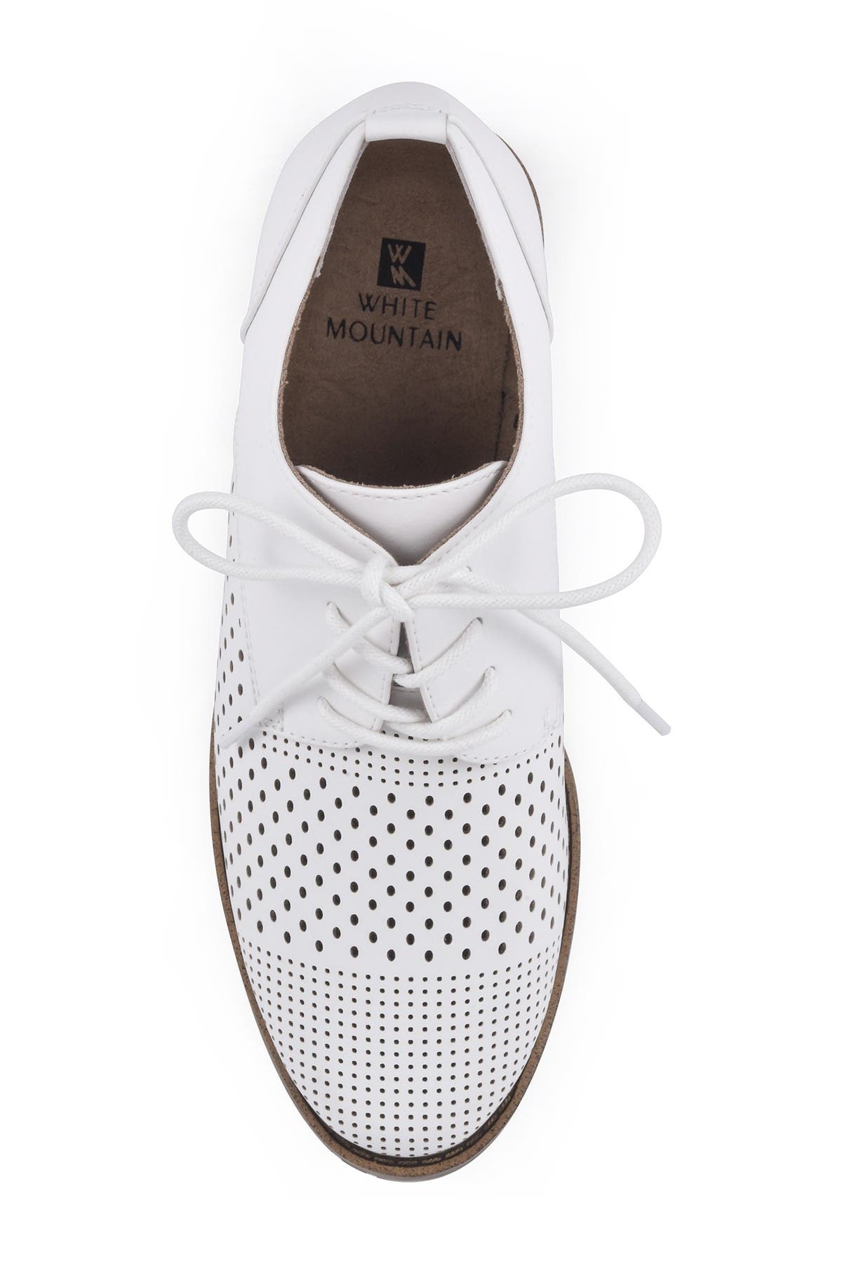 White Mountain Footwear Dream On Perforated Oxford, Alternate, color, 