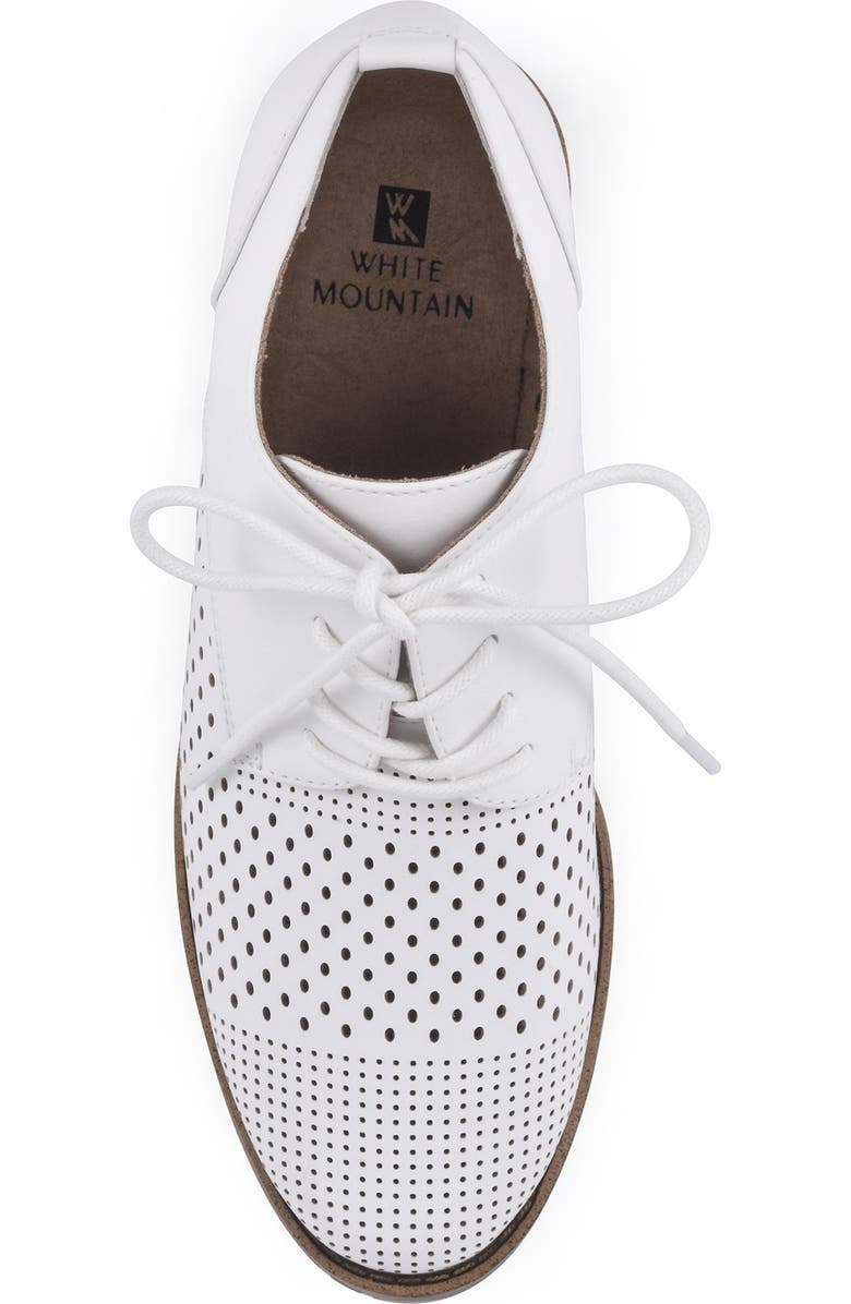White Mountain Footwear Dream On Perforated Oxford, Alternate, color,