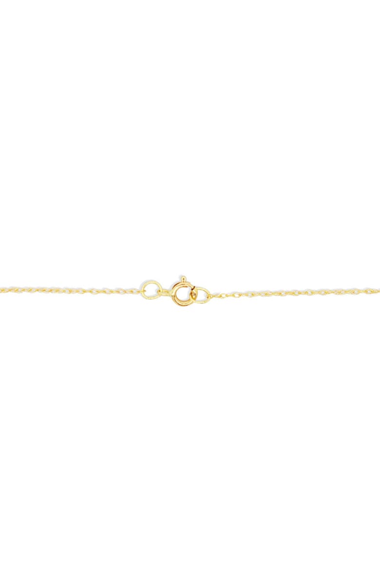 The Lovery Fine Jewelry Mini Blue Sapphire Evil Eye Necklace, Alternate, color, Blue Sapphire