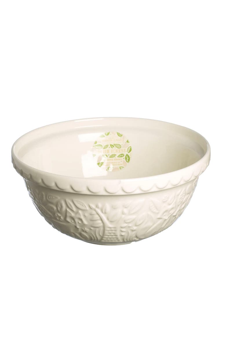 MASON CASH In The Forest Fox Size 12 Mixing Bowl, Cream, 4.25 Quart, Alternate, color, Cream