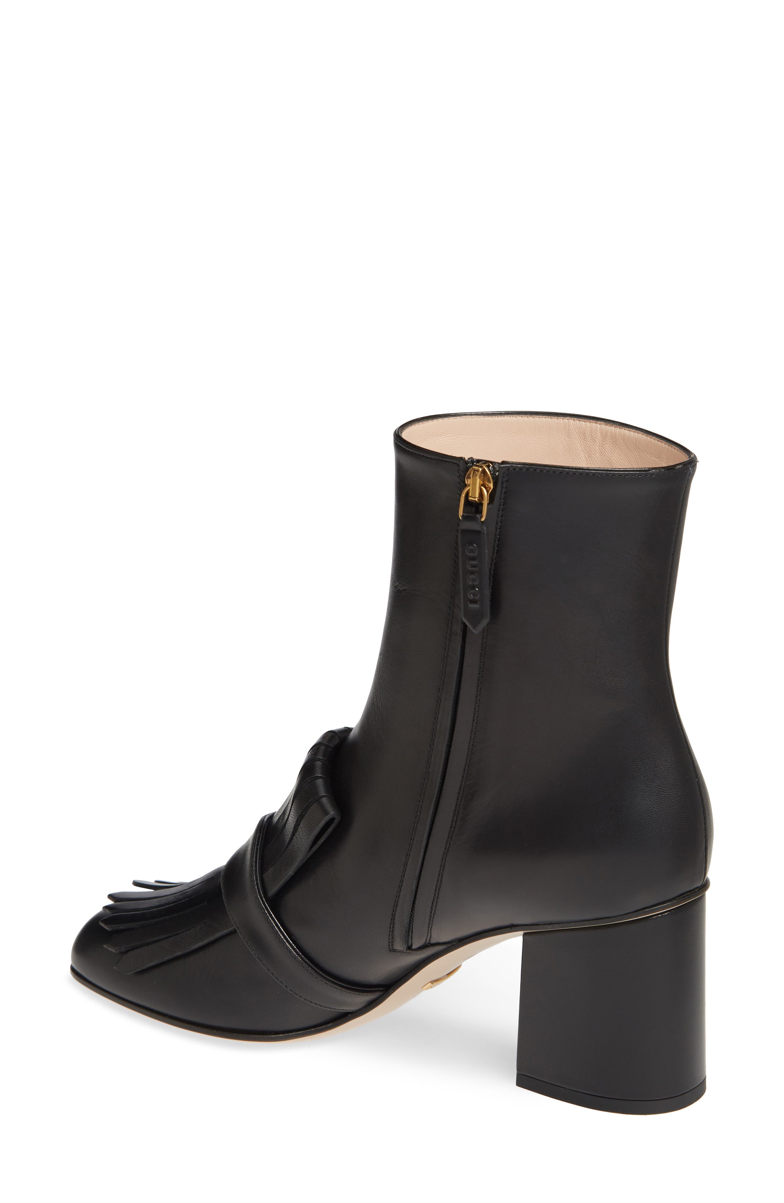 Gucci GG Kiltie Fringe Bootie, Alternate, color, 