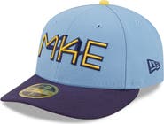 New Era Men's New Era Powder Blue Milwaukee Brewers 2022 City Connect Low Profile 59FIFTY Fitted Hat