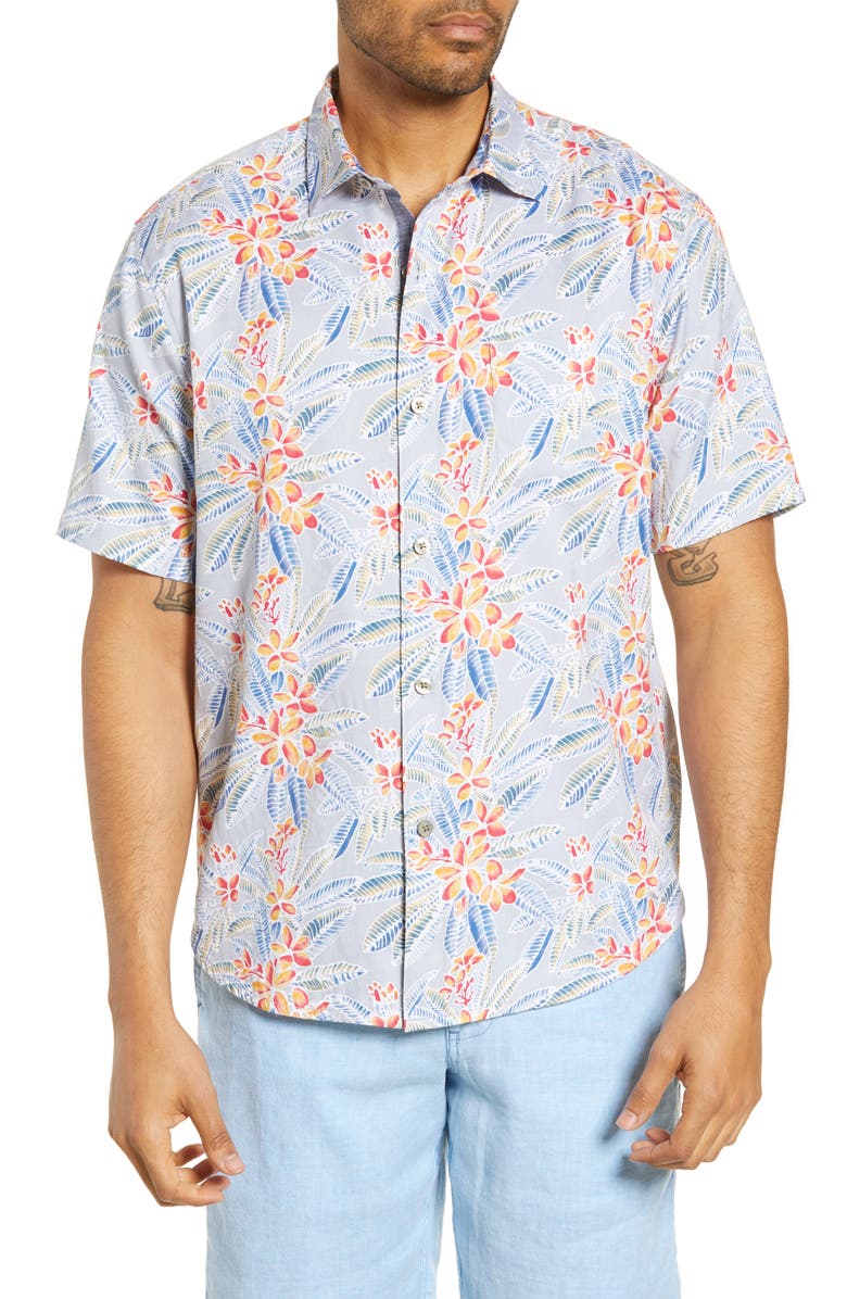 Tommy Bahama Florence Flora Classic Fit Short Sleeve Button-Up Shirt, Main, color,
