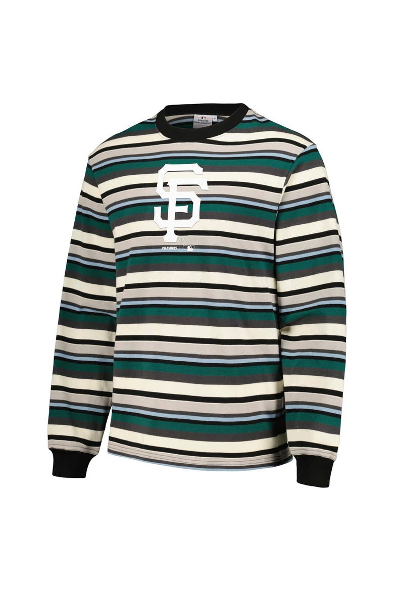 Men's PLEASURES Cream/Green San Francisco Giants Ballpark Long Sleeve T-Shirt, Alternate, color, Cream