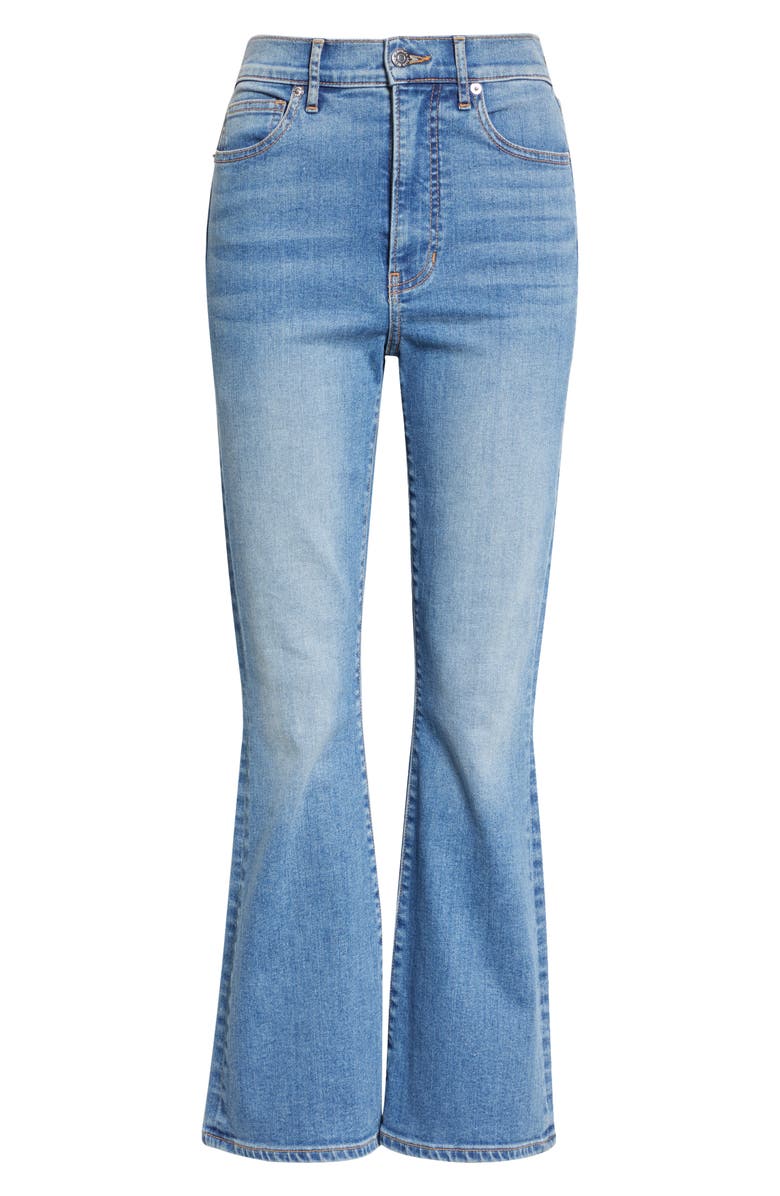 Veronica Beard Carson High Waist Kick Flare Jeans, Alternate, color, French Kiss
