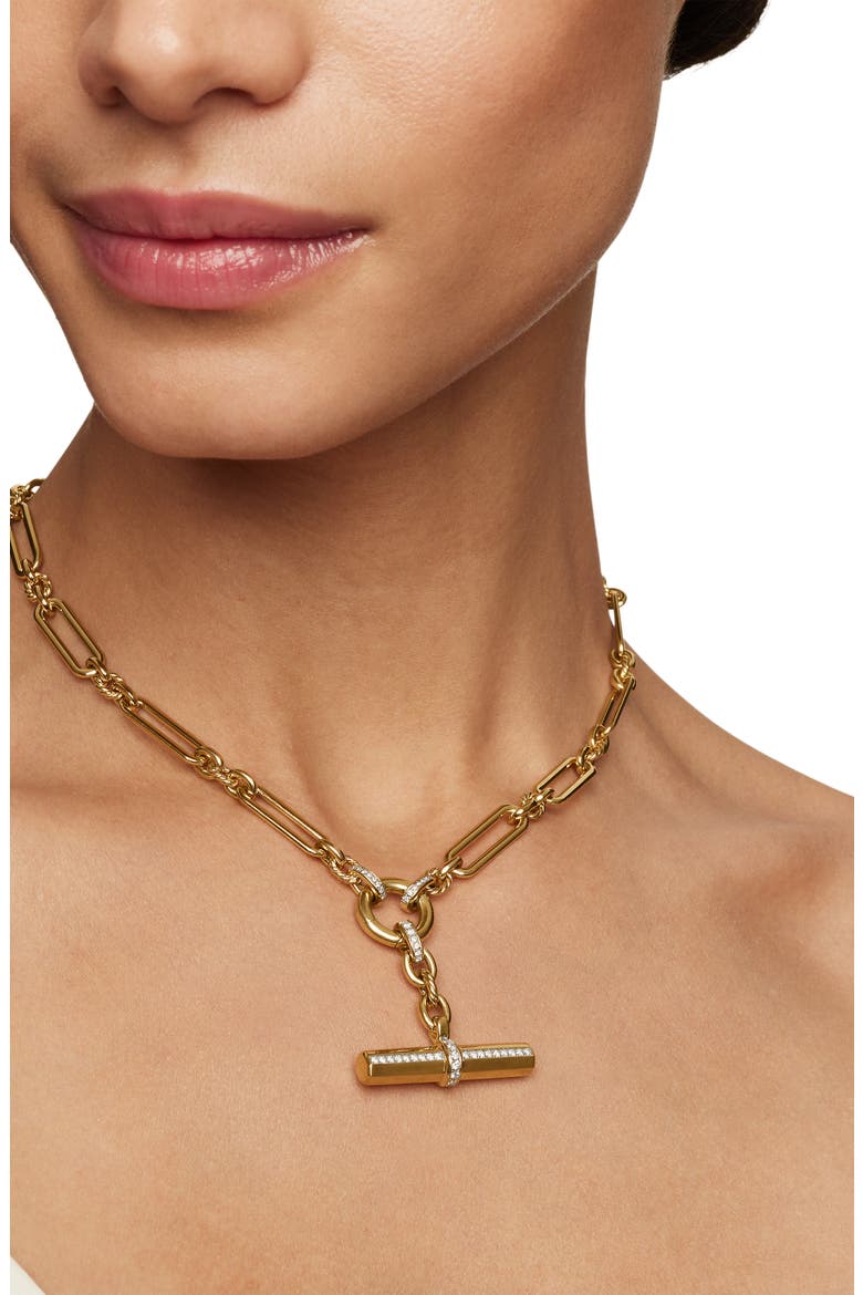Lexington Chain Necklace in 18K Yellow Gold with Diamonds, Alternate, color, DIAMOND/ YELLOW GOLD
