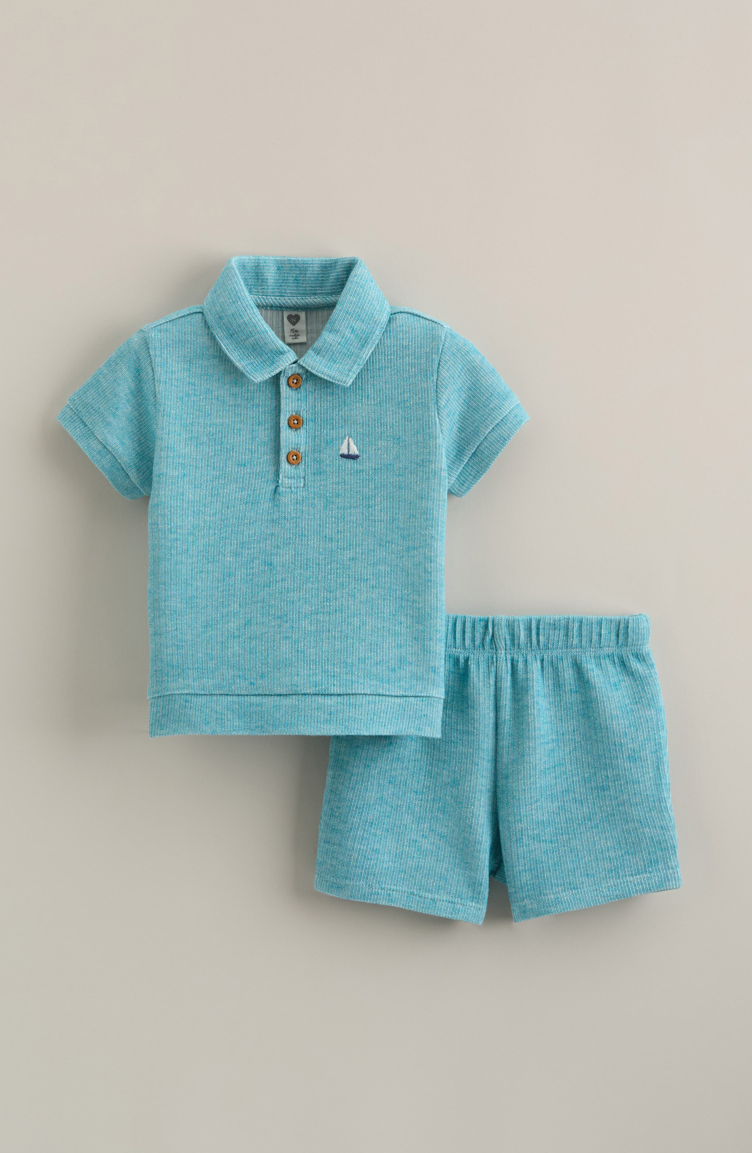 selected TEAL MARL SAILBOAT