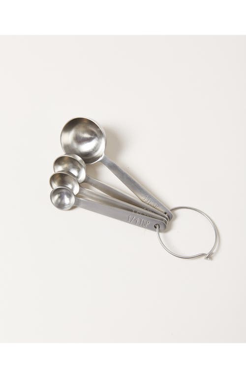 Farmhouse Pottery Stowe Measuring Spoons in Silver 