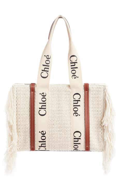 Chloé Medium Woody Cotton Knit Tote