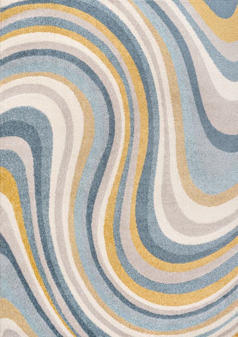 Flow Abstract Swirl Area Rug