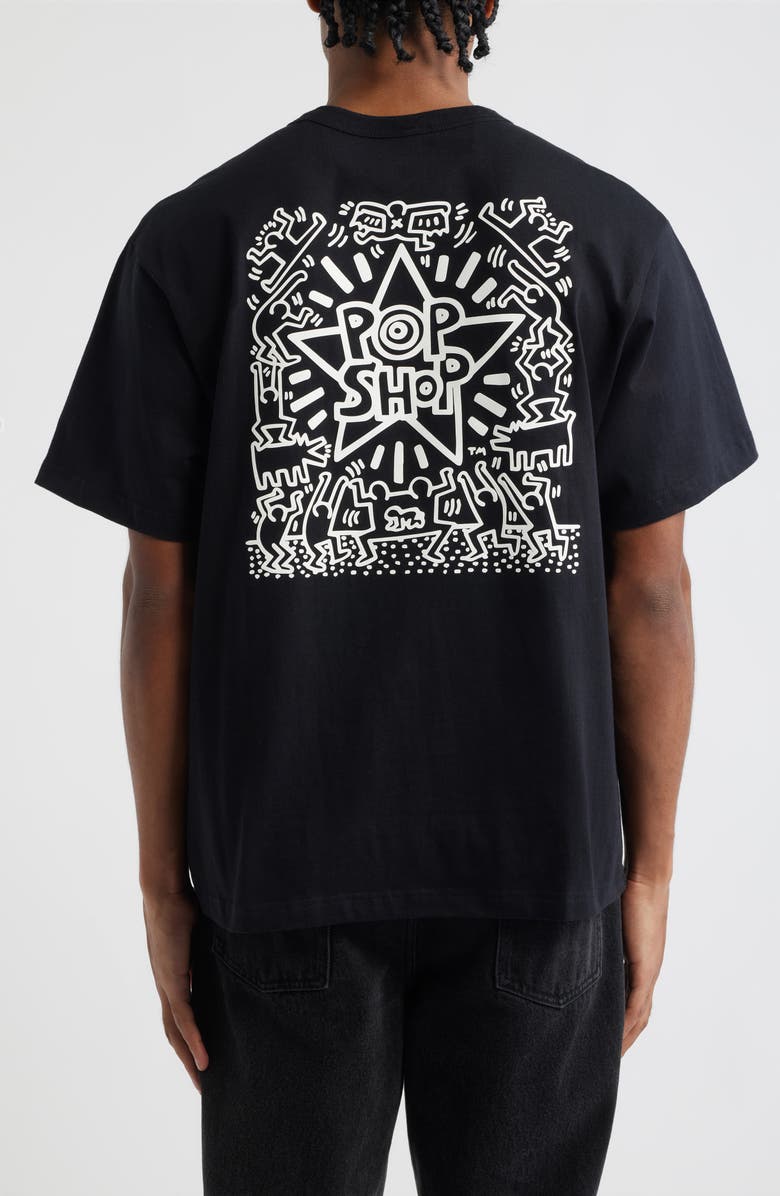 Alpha Industries x Keith Haring Pop Shop Graphic T-Shirt, Alternate, color, Black