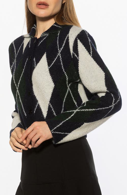 Alexia Admor Wayne Collared Knit Cardigan In Black
