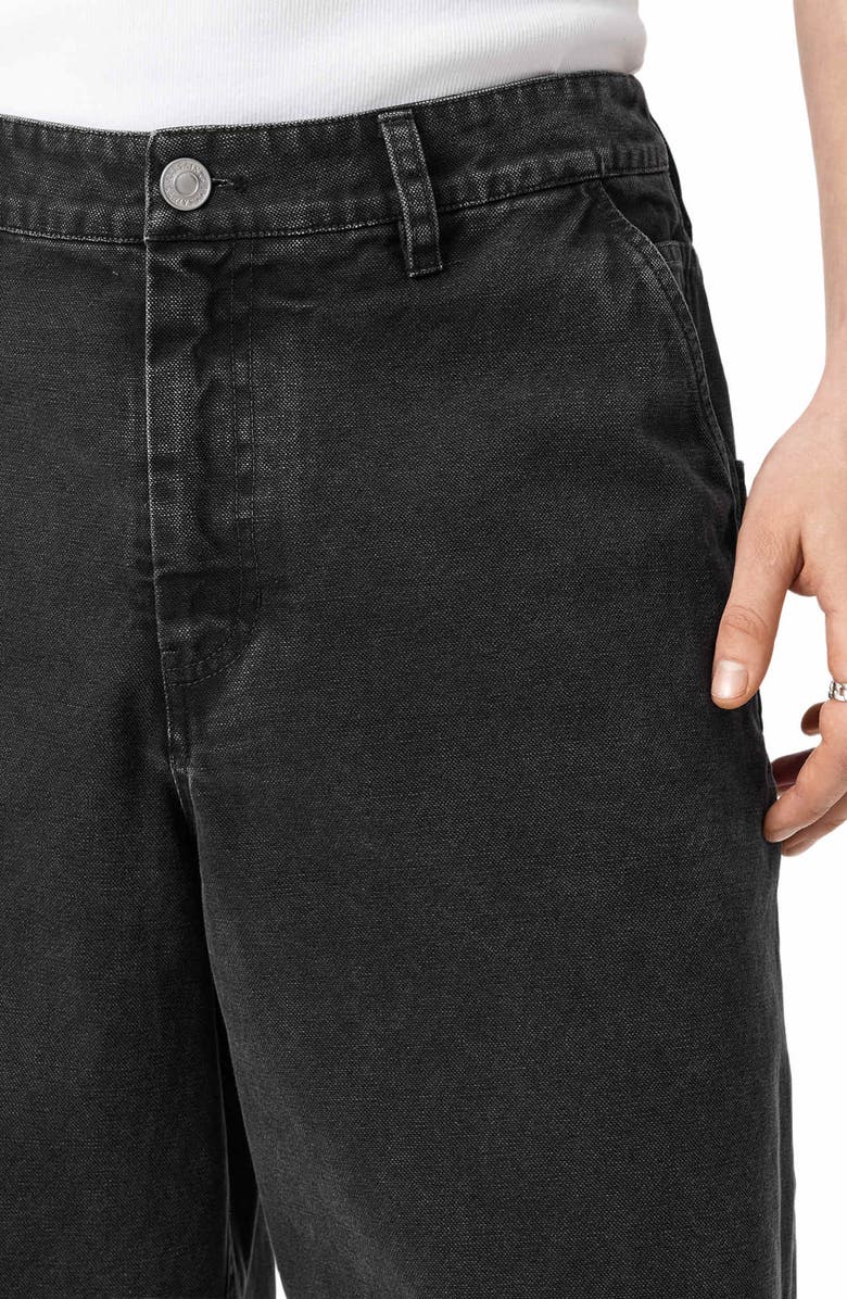 AllSaints Jackson Denim shorts, Alternate, color, Tanner Black