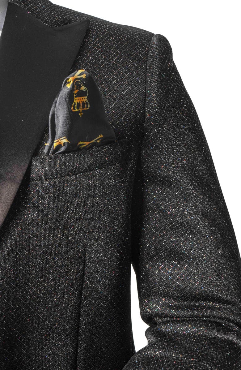 Maceoo Peak Toniz Black Sport Coat, Alternate, color, Black