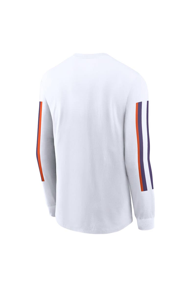 Men's Nike White Clemson Tigers Local Spirit Slogan Long Sleeve T-Shirt, Alternate, color, White
