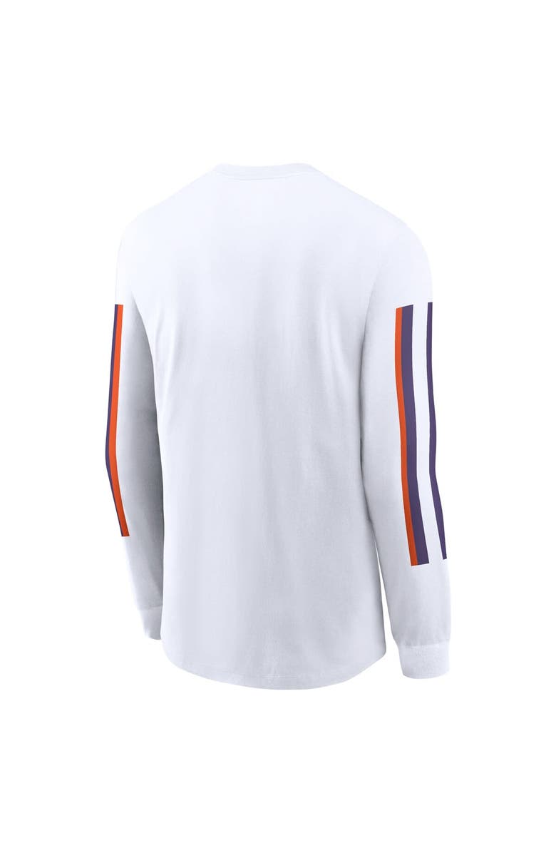 Nike Men's Nike White Clemson Tigers Local Spirit Slogan Long Sleeve T-Shirt, Alternate, color, White