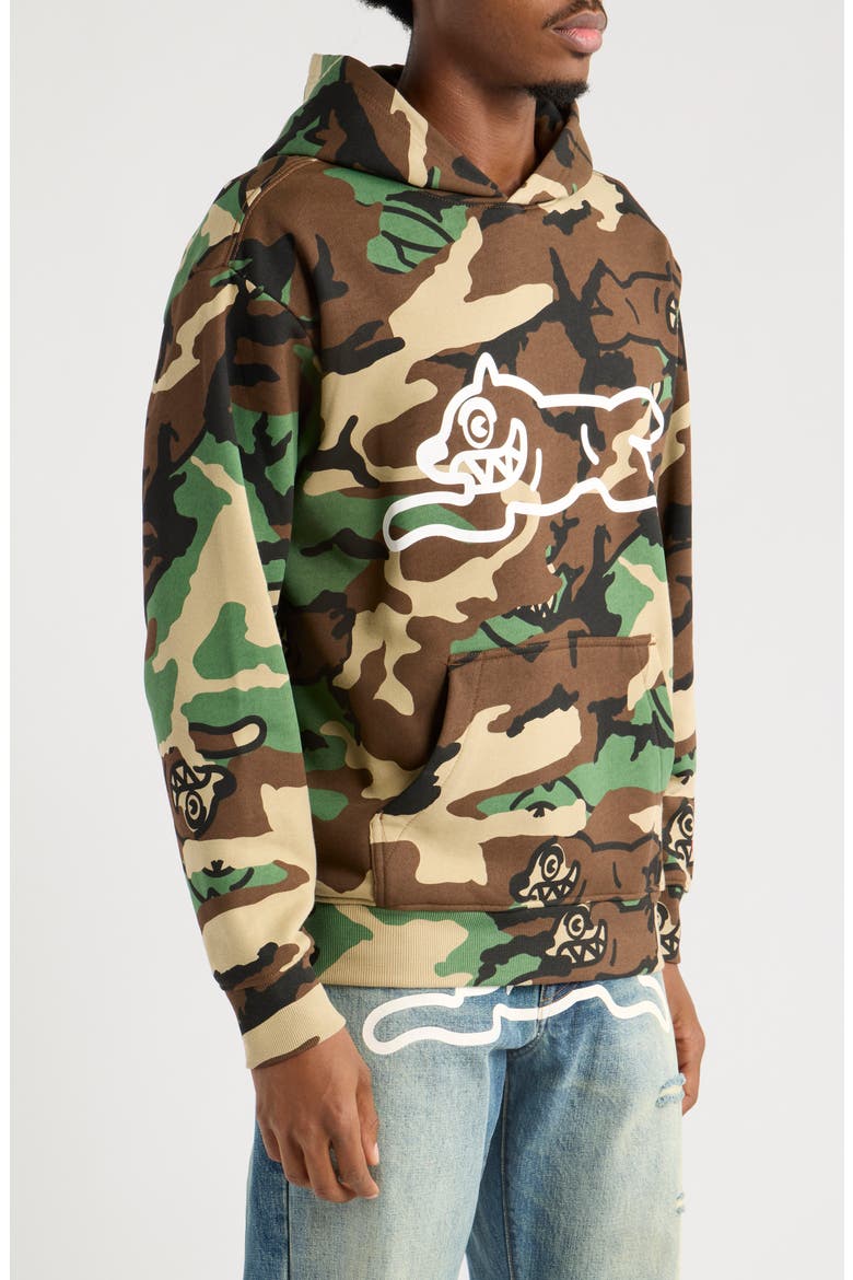 Caramel Cotton Camouflage Graphic Hoodie, Alternate, color, CAMO