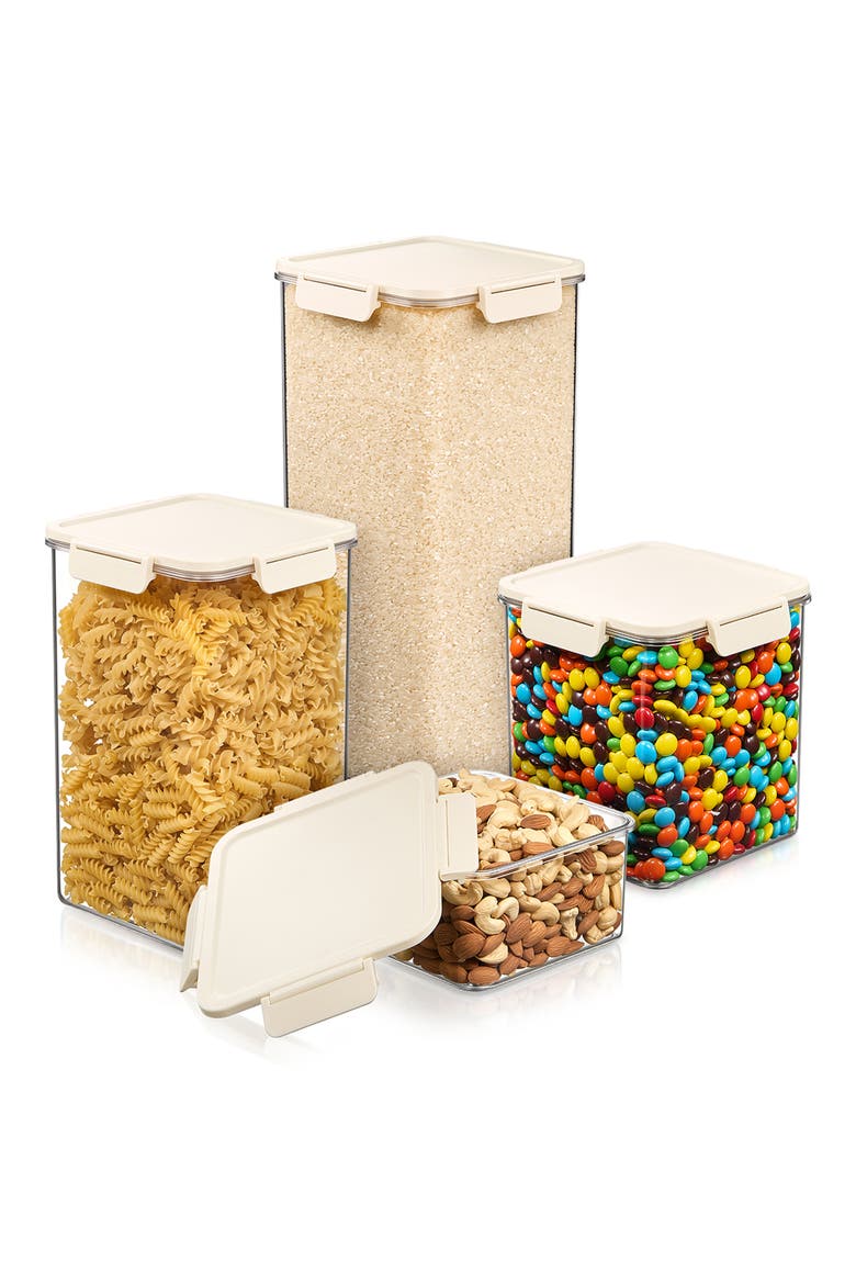 4-Piece Airtight Food Storage Container Set, Alternate, color, NO COLOR