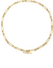 D.LOUISE Love Link T-Bar Chain Necklace