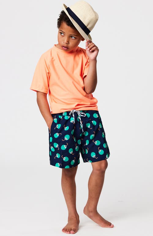 Snapper Rock Kids' Coco Loco Volley Board Shorts In Navy