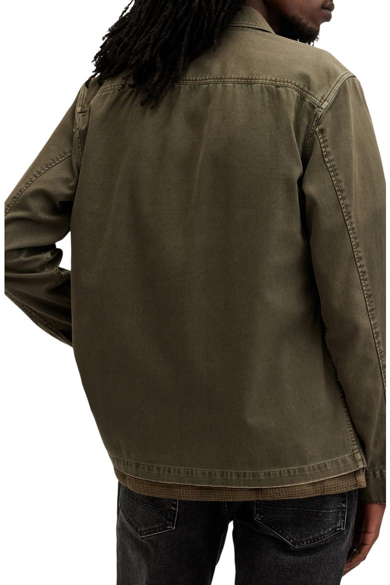 Spotter Cotton Denim Button-Up Shirt Jacket, Alternate, color, CARGO GREEN