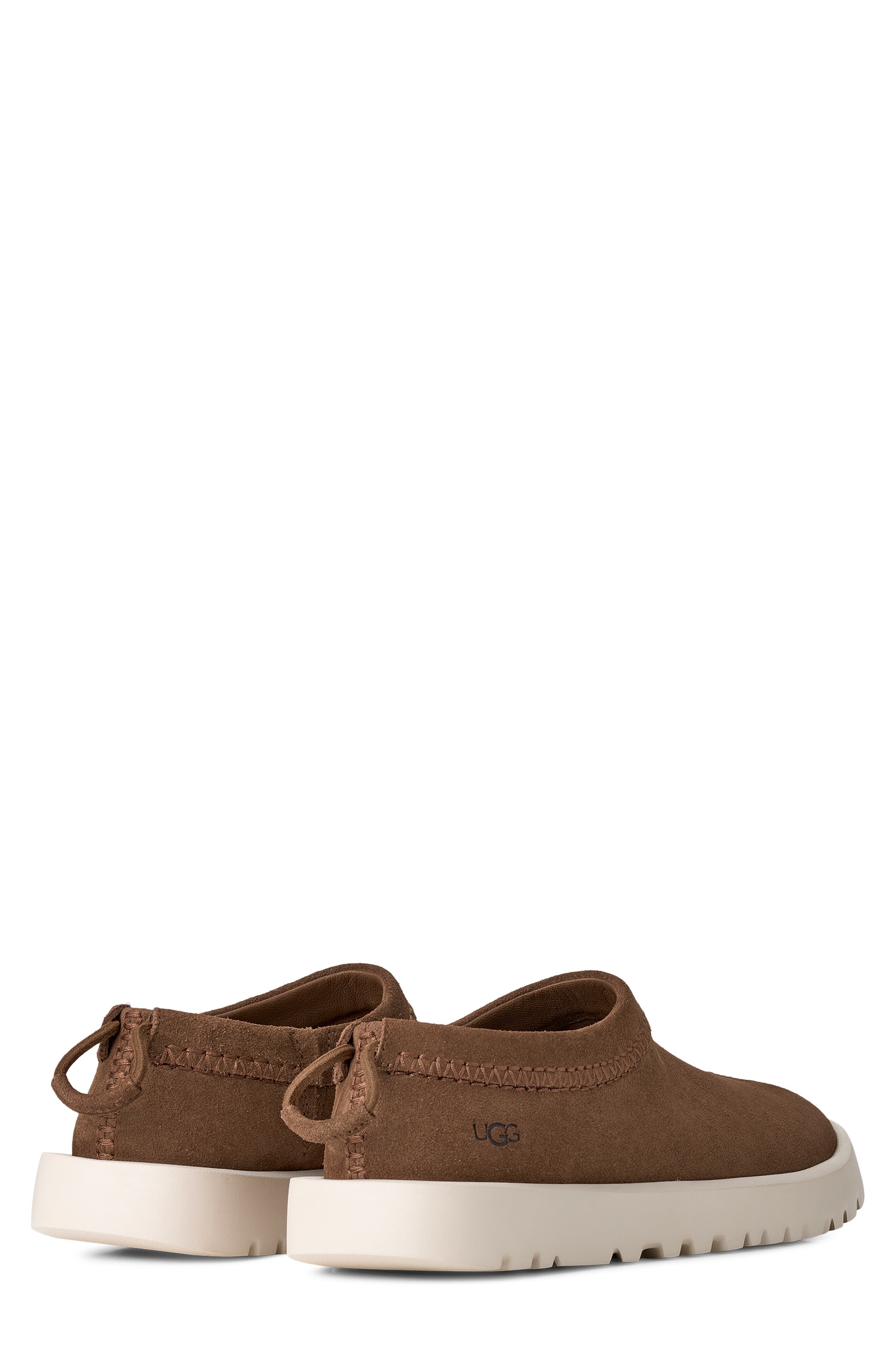 Tasman Unlined Suede Slipper, Alternate, color, DARK CHESTNUT