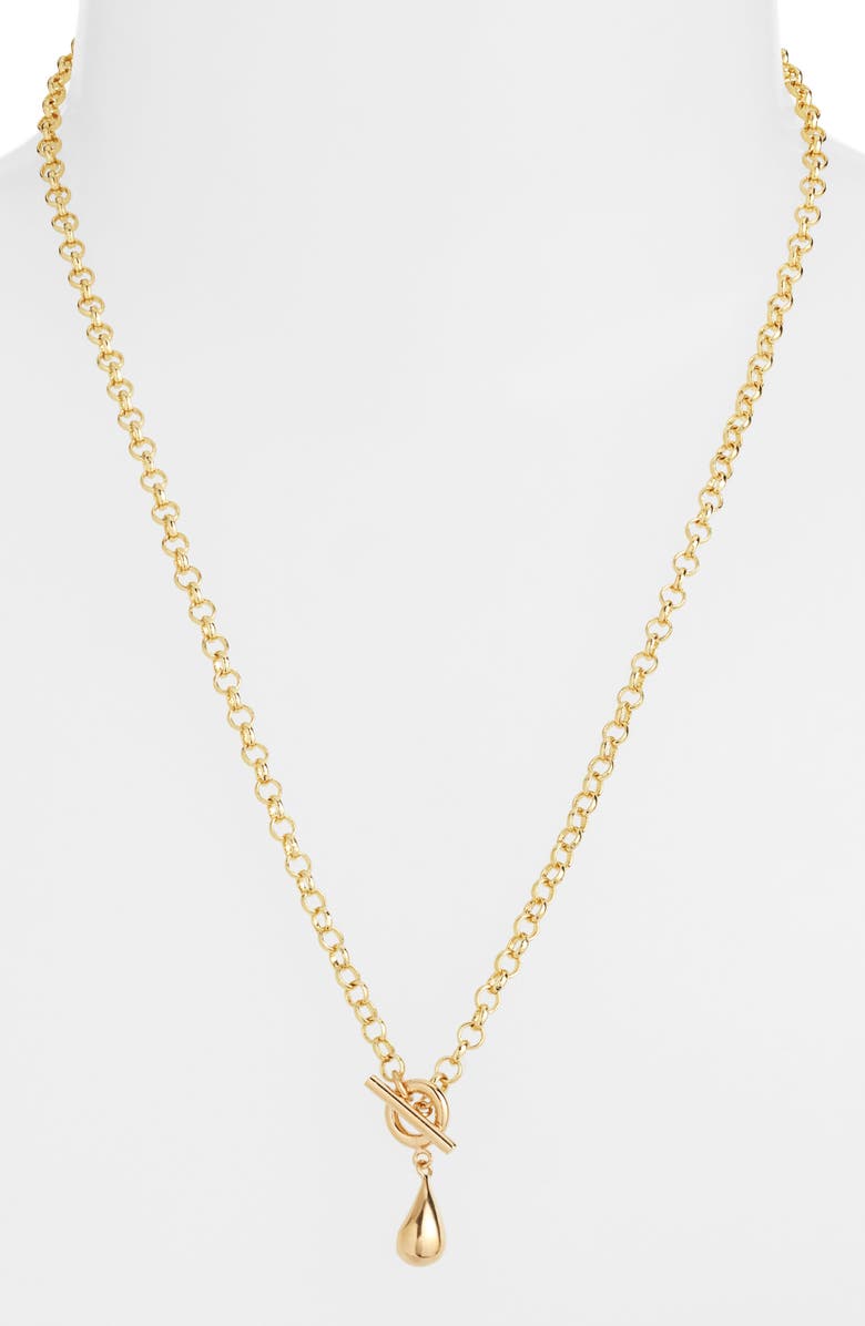 SOKO Delicate Dash Necklace, Alternate, color, Gold