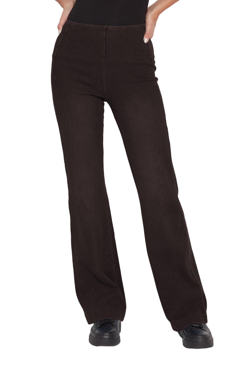 'Lyssentials Wide Leg Denim Trousers, Main, color, DOUBLE ESPRESSO