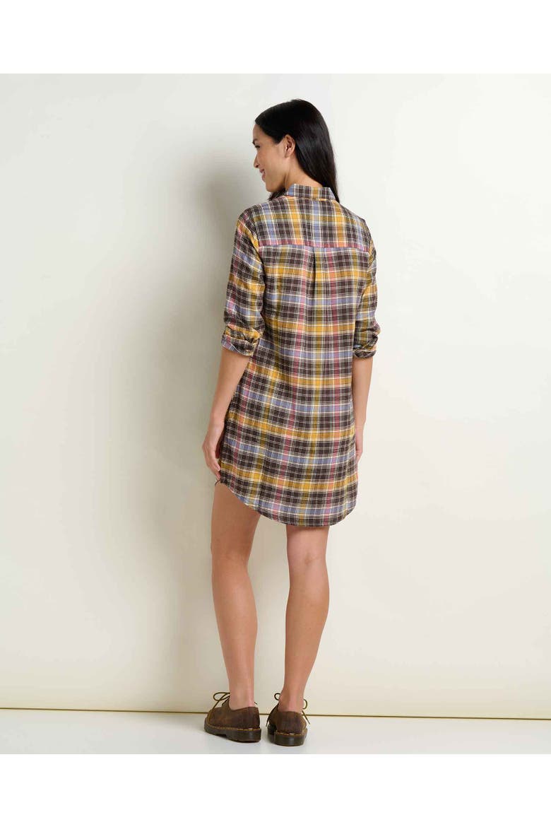 Re-Form Popover Long Sleeve Dress, Alternate, color, Chestnut Check