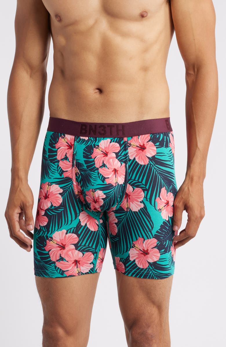 BN3TH Classic Icon Boxer Briefs, Main, color, Hibiscus Bloom-Zesty