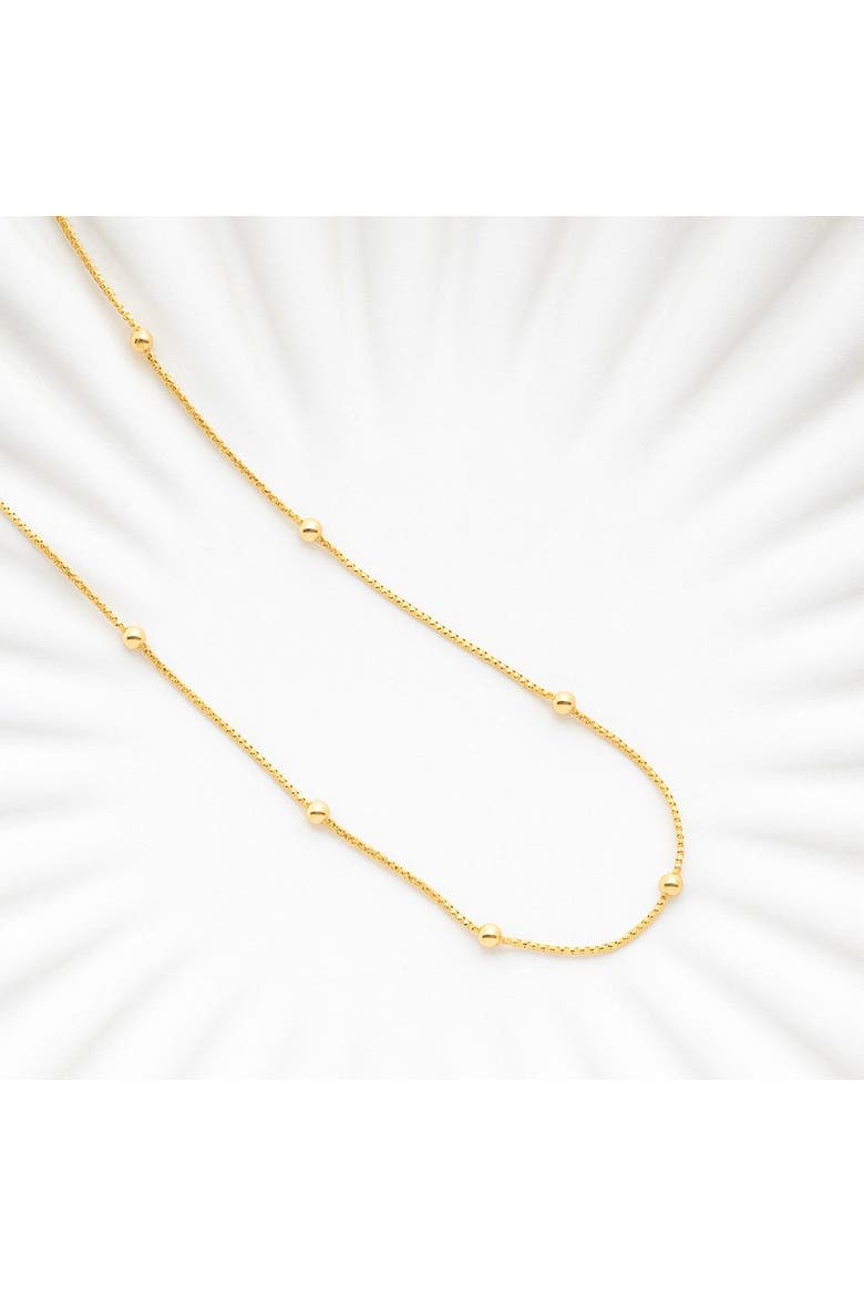 Dainty Dot Necklace, Alternate, color, Gold