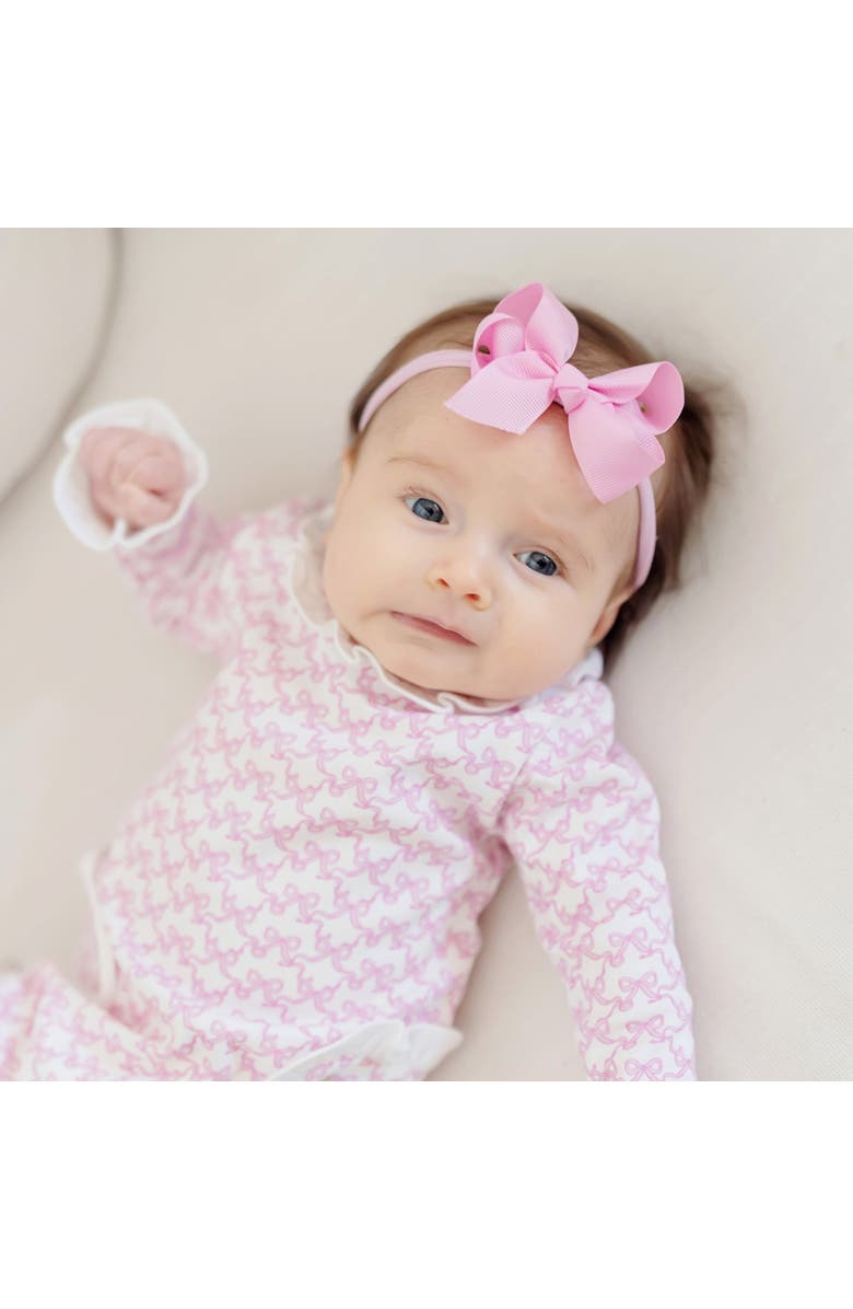 Lila and Hayes Lucy Girls' Romper, Alternate, color, Pretty Pink Bows