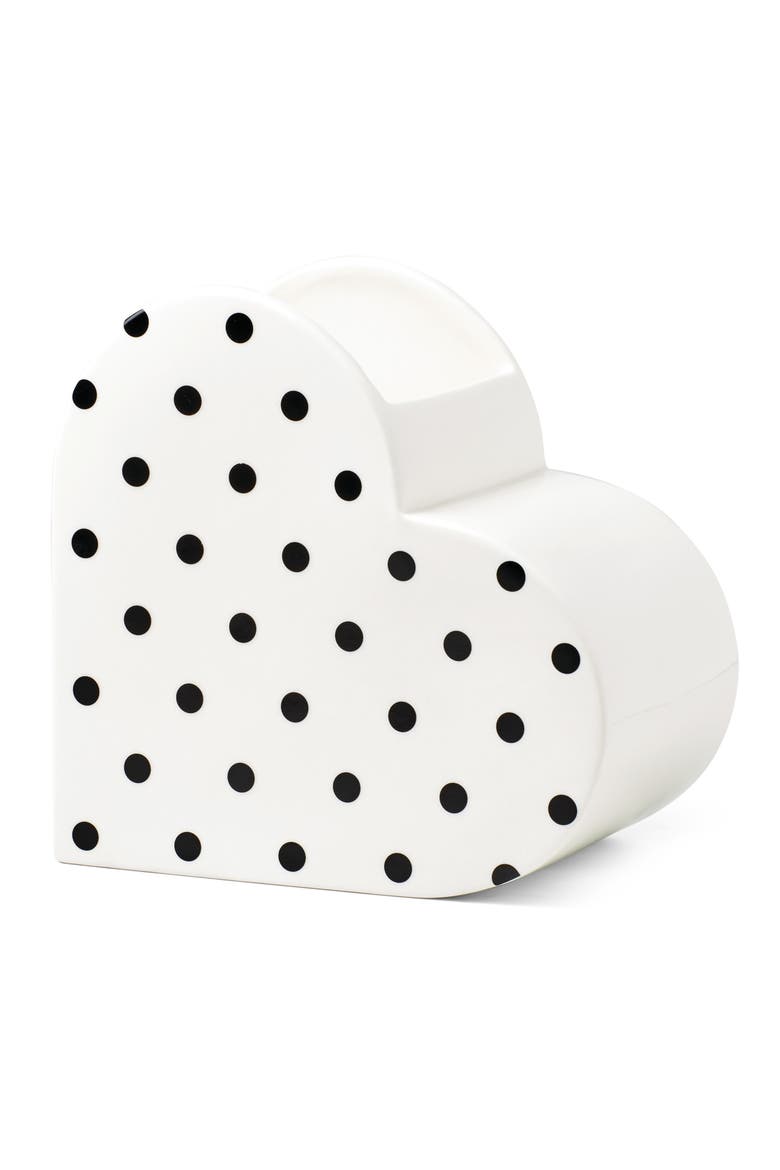 On the Dot Porcelain Vase, Main, color, BLACK/ WHITE