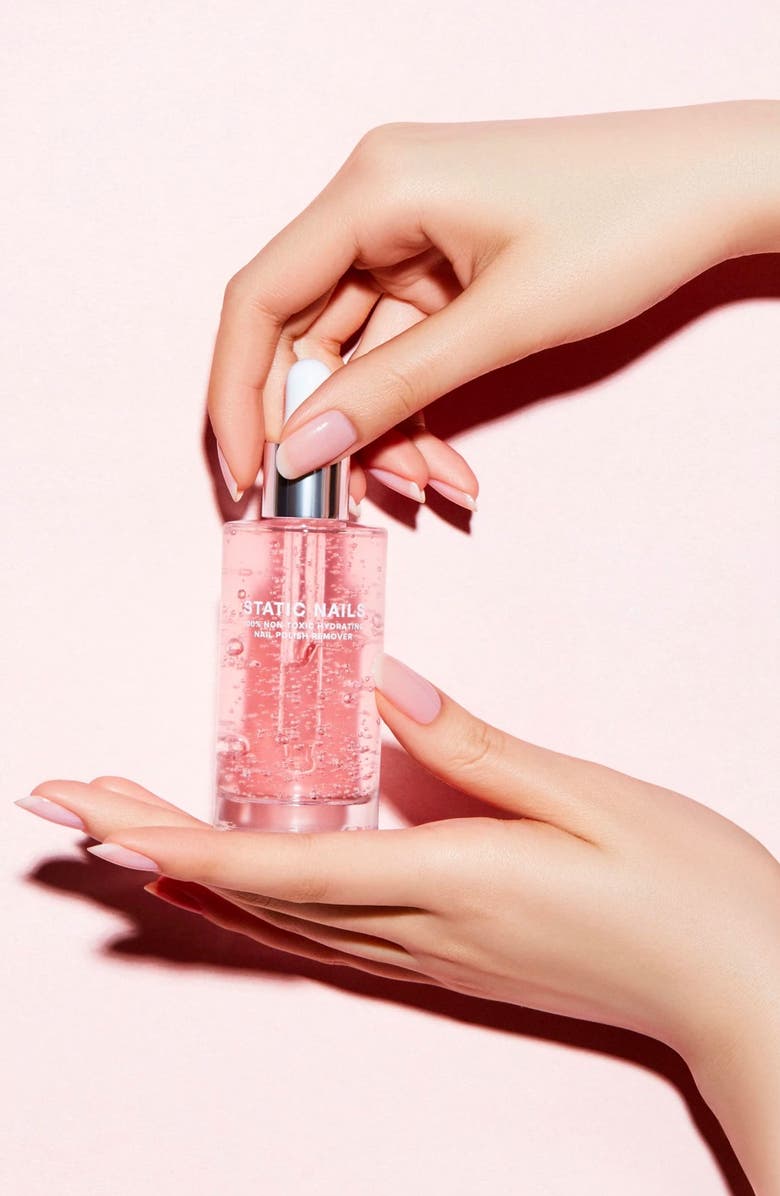 Static Nails Nontoxic Odorless Nail Polish Remover, Alternate, color, Pink