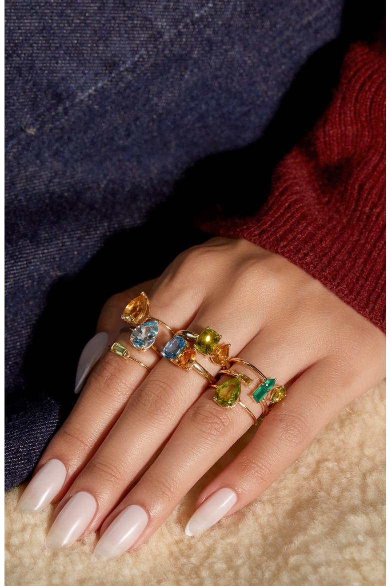 14K Gold Citrine Statement Ring (Nordstrom Exclusive), Alternate, color, 14KY 1PS2.2
