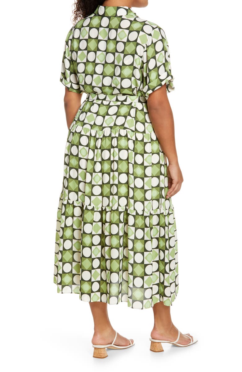 Maggy London Tiered Shirtdress, Alternate, color, 