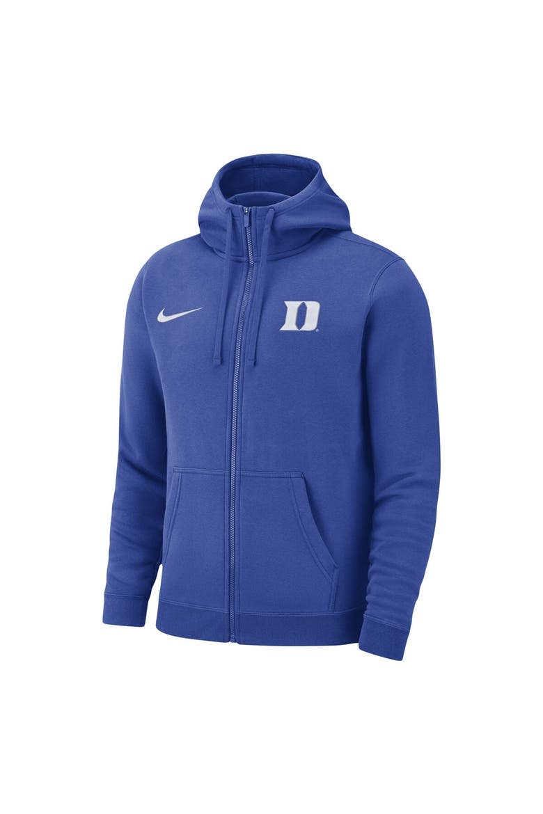Men's Nike Royal Duke Blue Devils Club Full-Zip Hoodie, Alternate, color, Royal