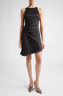 Victoria Beckham Gathered Side Sleeveless Minidress