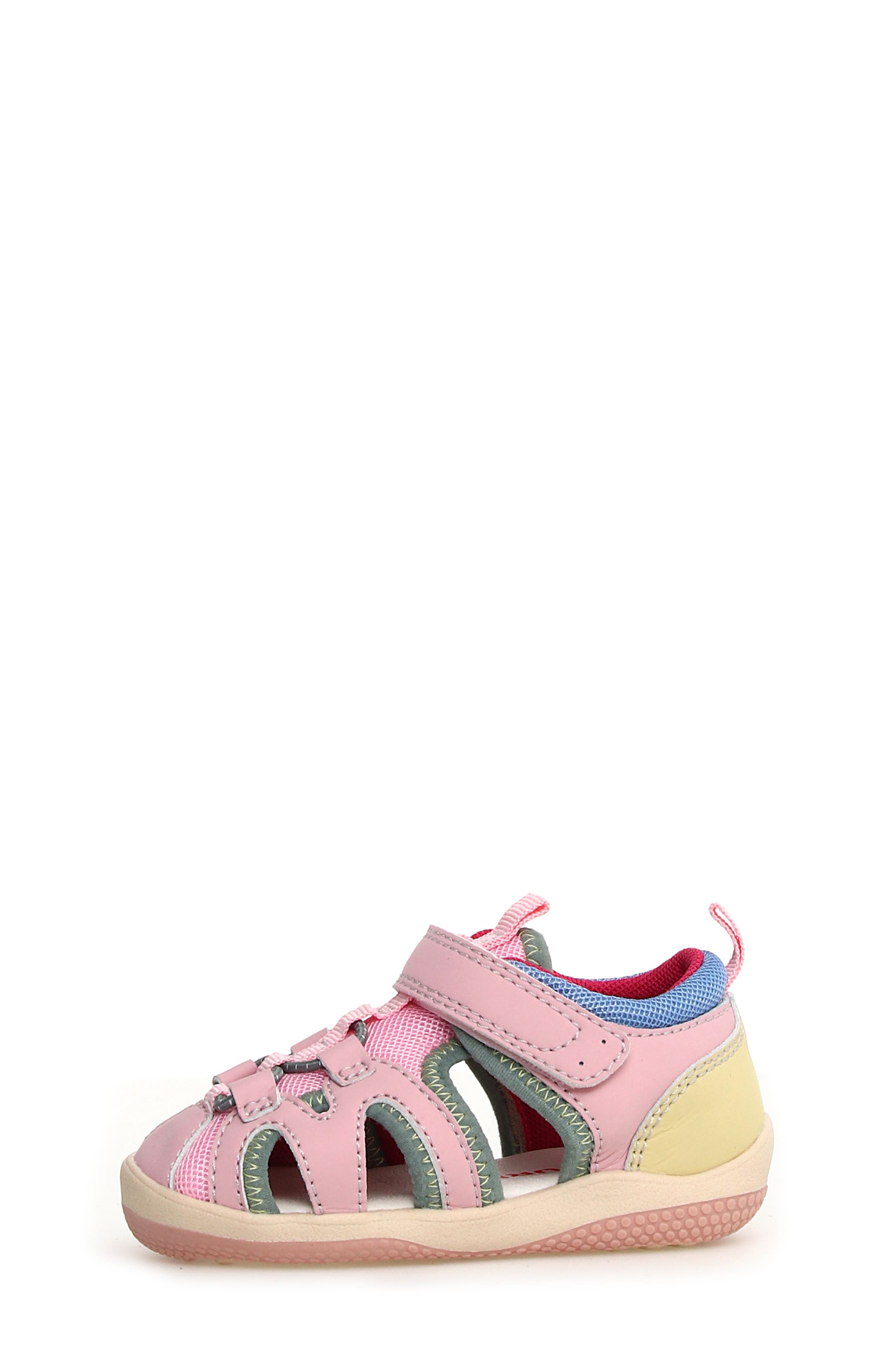 Naturino Rekin Fisherman Sandal, Alternate, color, Pink-Paglia