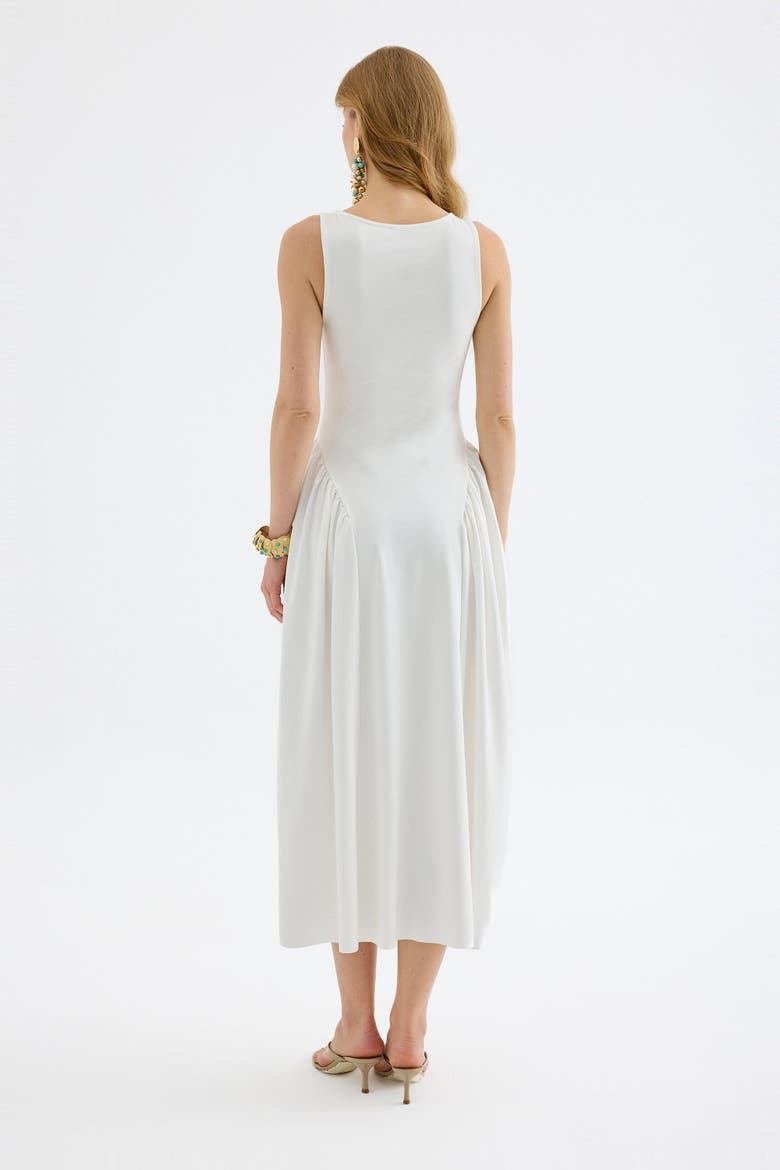 Elaris Sleeveless Stretch Maxi Dress, Alternate, color, White